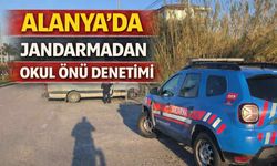 Alanya’da jandarmadan okul önü denetimi