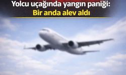 Yolcu uçağında yangın paniği: Bir anda alev aldı