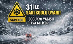 31 İle sarı kodlu uyarı: Soğuk ve yağışlı hava geliyor
