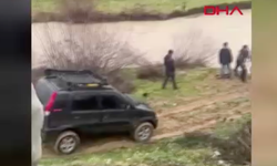 Yağmur nedeniyle kontrolü kaybetti; dereye uçtu