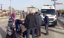 Yolun karşısına geçmek istedi; motosikletin altında kaldı