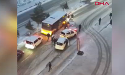 Kar yağışı kazayı da beraberinde getirdi