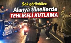 Alanya'da şok görüntüler: Tünellerde tehlikeli kutlama