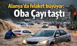 Alanya'da felaket büyüyor: Oba Çayı taştı, araçlar sular altında kaldı