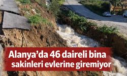 Alanya'da 46 daireli bina sakinleri evlerine giremiyor