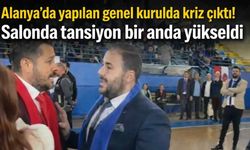 Alanya'da yapılan genel kurulda kriz çıktı! Salonda tansiyon bir anda yükseldi