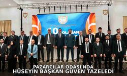 Pazarcılar Odası’nda Hüseyin Başkan güven tazeledi