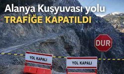 Alanya Kuşyuvası yolu trafiğe kapatıldı