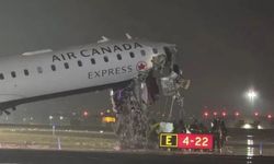 ABD'de havalimanında dehşet: İnen uçak itfaiyeye çarptı