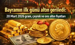 Bayramın ilk günü altın geriledi: 20 Mart 2026 gram, çeyrek ve ons altın fiyatları