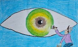 Alanya'da öğrenciler deyim ve atasözlerini resmetti