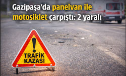 Gazipaşa’da panelvan ile motosiklet çarpıştı: 2 yaralı