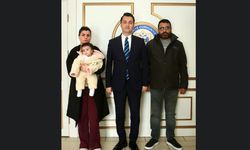 Minik Esila Deniz’den Kaymakam Öztürk’e ziyaret: SMA mücadelesinde destek mesajı