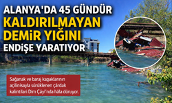Alanya’da 45 gündür kaldırılmayan demir yığını endişe yaratıyor