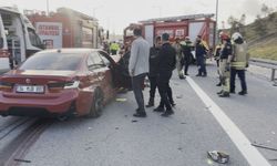 Otoyolda zincirleme kaza: 1 ölü, 1 yaralı