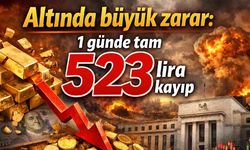 Altında büyük zarar:1 günde tam 523 lira kayıp