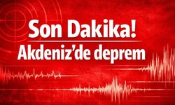 Son Dakika! Akdeniz'de deprem