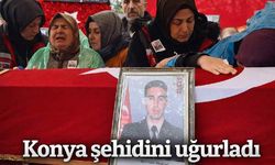 Konya şehidini uğurladı