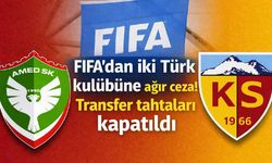 FIFA'dan iki Türk kulübüne ağır ceza! Transfer tahtaları kapatıldı