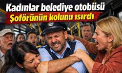 Kadınlar belediye otobüsü şoförünün kolunu ısırdı