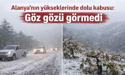 Alanya’nın yükseklerinde dolu kabusu: Göz gözü görmedi