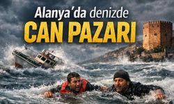 Alanya'da denizde can pazarı: Kızılkule açıklarında alabora olan teknedeki 2 balıkçı yüzerek kurtuldu
