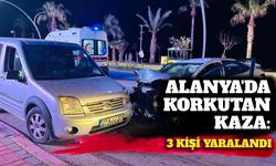 Alanya’da korkutan kaza: 3 kişi yaralandı