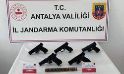 Gazipaşa'da şok yol uygulamasında 5 tabanca ele geçirildi