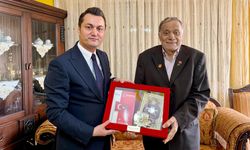 Kaymakam Öztürk’ten Kıbrıs gazisine vefa ziyareti