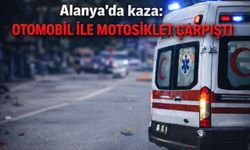 Alanya’da kaza: Otomobil ile motosiklet çarpıştı, 1 yaralı