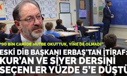 Eski DİB Başkanı Erbaş: Dini ders seçimi yüzde 5'e geriledi