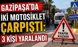 Gazipaşa’da iki motosiklet çarpıştı: 3 kişi yaralandı