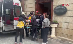 Antalya’da otel deposuna inerken düştü