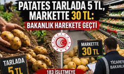 Patates tarlada 5 TL, markette 30 TL: Bakanlık harekete geçti