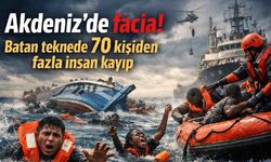 Akdeniz'de facia! Batan teknede 70 kişiden fazla insan kayıp