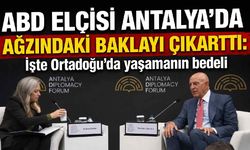 ABD elçisi Antalya'da ağzındaki baklayı çıkarttı: İşte Ortadoğu'da yaşamanın bedeli
