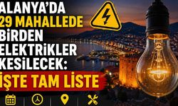 Alanya'da 29 mahallede birden elektrikler kesilecek: İşte tam liste