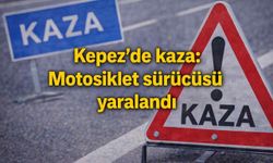 Kepez’de kaza: Motosiklet sürücüsü yaralandı