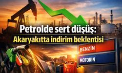 Petrolde sert düşüş: Akaryakıtta indirim beklentisi