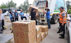 Otobüs bagajında taşınan 1 ton yoğurt Antalya Otogarı'nda imha edildi
