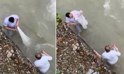 Giresun'da akıntıya kapılan amca ve yeğenin son anları
