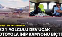 ABD'de 231 yolculu uçak otoyola inip kamyona çarptı