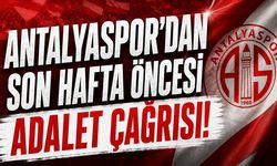 Antalyaspor'dan son hafta öncesi adalet ve ciddiyet çağrısı