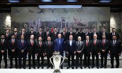 Cumhurbaşkanı Erdoğan şampiyon Galatasaray'ı kabul etti