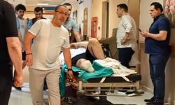 Çim biçerken ayağını makineye kaptırdı