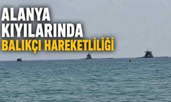 Alanya kıyılarında balıkçı hareketliliği