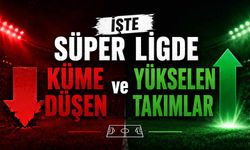 İşte Süper Lig'de küme düşen ve yükselen takımlar