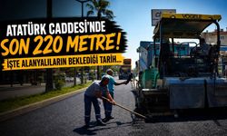 Atatürk Caddesi yenileme çalışmalarında son 220 metre