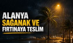 Alanya'da sağanak alarmı: Dolu ve rüzgar vurdu