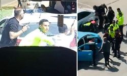 Taksiciyi rehin alıp polisle çatıştılar